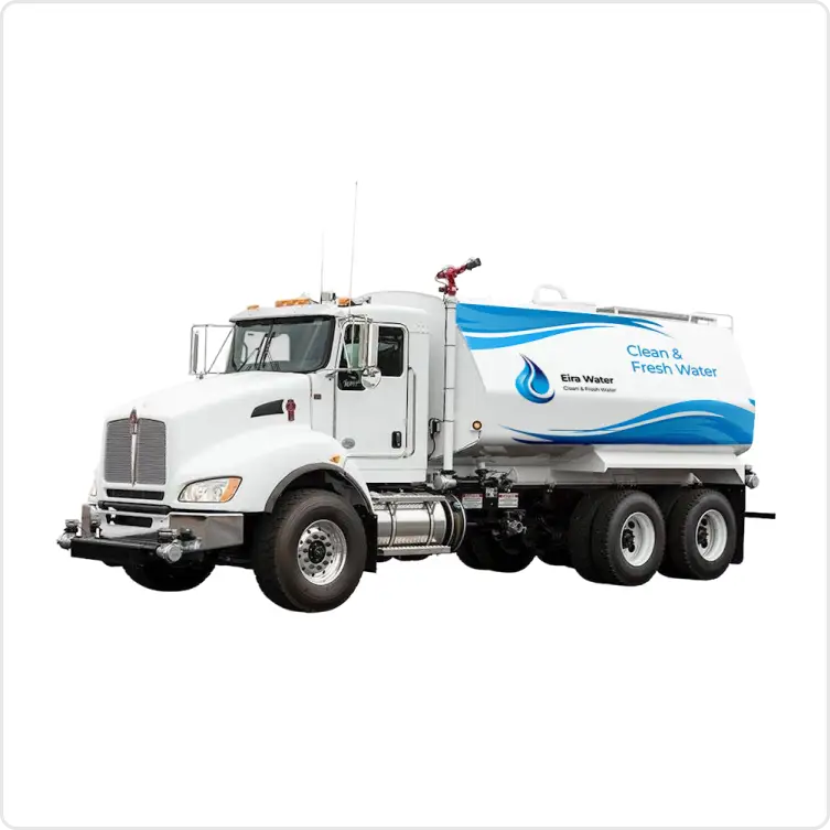 wrapped water tanker