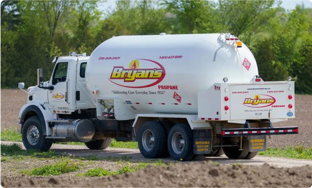 wrapped fuel truck parked on the road